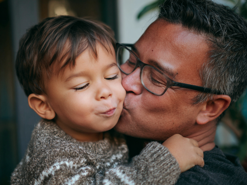 2devious a mix-race dad holding his small son and kissing him 0f906093-0682-4b9d-b7fa-2282ae1e653e 1